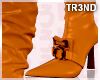 ᵀ Orange Leather Boots