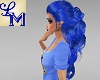 !LM Long Blue Ralis Curl
