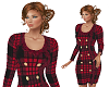 TF* Red Plaid Dress