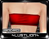 (L)Tube Top:Red Andro