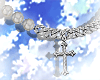 pearl chain w/ cross