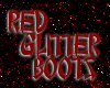 Red Glitter Boots