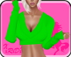 Green v1 Cropped Sweater