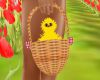 Easter Chick Basket