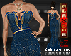 zZ Isis Gown Blue|Gold