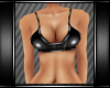 Black PVC Bikini Top