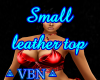 Small leather top red