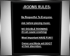 Room Rules-black frame