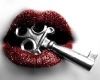 Red Lips Silver Key Pic