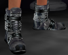 Gray Camo Chain Boots