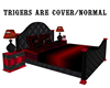 Red Black Triger Bed