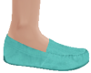 TF* Teal Suede Moccasins