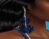 FG~ Blue Puff Earrings
