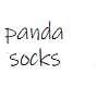 panda kid  socks