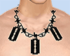Blade Necklace Black