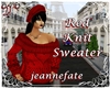 *jf* Red Knit Sweater F