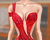 Beaded Sexy Red Gown