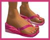 Summer Pink Flip Flops