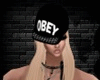 blond Hair+Hat obey
