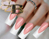 B♛|White French Nails