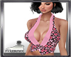 Pink Flowers Busty Vest