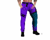 purple checerd pants