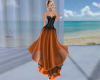 Black Orange Gown