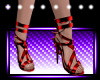 /P/ Red Spiked Heels