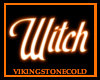 Witch 3d Sign