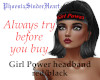 Girl Power headband r/b