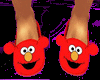 red elmo slippers cute 