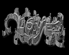 V Silver Love 3D Sign