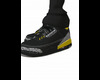 yellow and black jordans