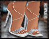 Melody silver heels