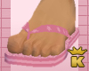 {K} Candy Flip Flops