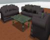 Plum Hazed Sofa Set