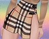 Double Belt  Skirt Plaid