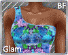 Teal Floral BF