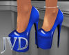 JVD Shiny Blue Heels