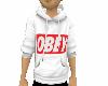 NS Obey Hoody Wht M