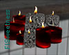 FLS Silver & Red Candles