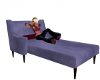 blue cuddle lounge