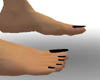 black toe nails