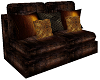 Brown Gold Sofa Couch