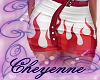 C~ Red Flame Skirt