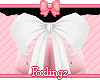 🎀 Rump bow white