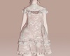lace flower gown white