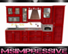 Red Small Kitchen Set