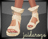 Lacy Sandals - Ivory