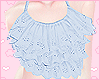 Frilly Top Blue